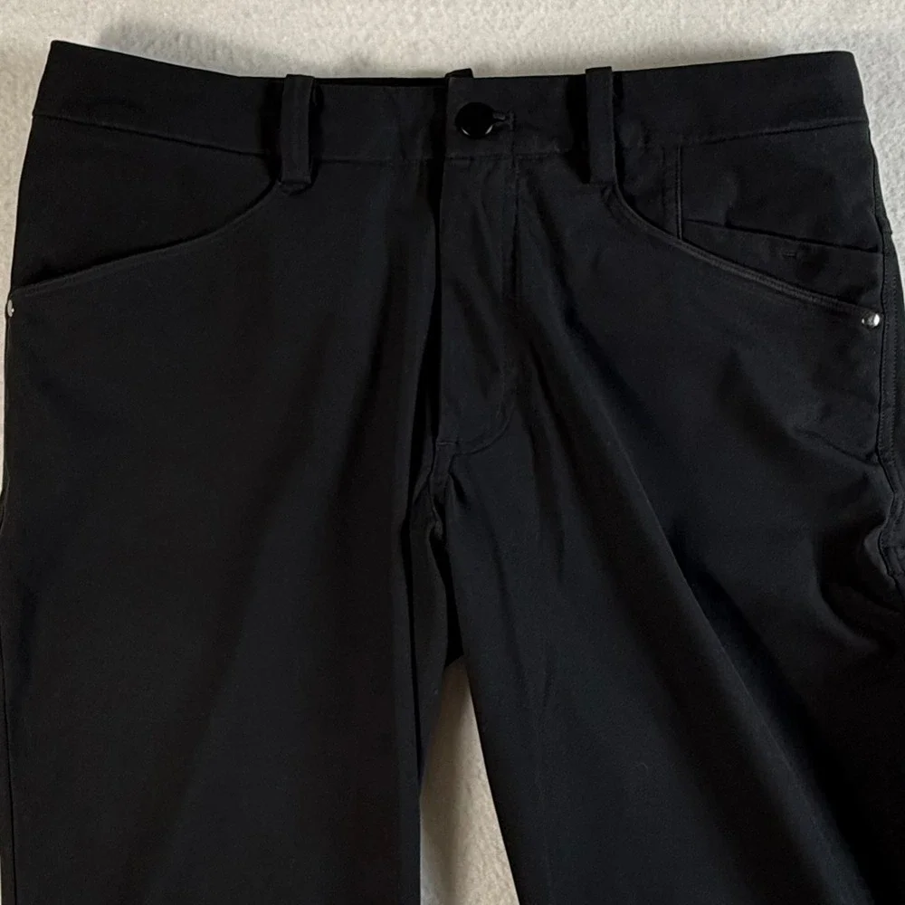Lululemon Commission Pant Slim Men 32x31 Technical Chino Black Performance Pants